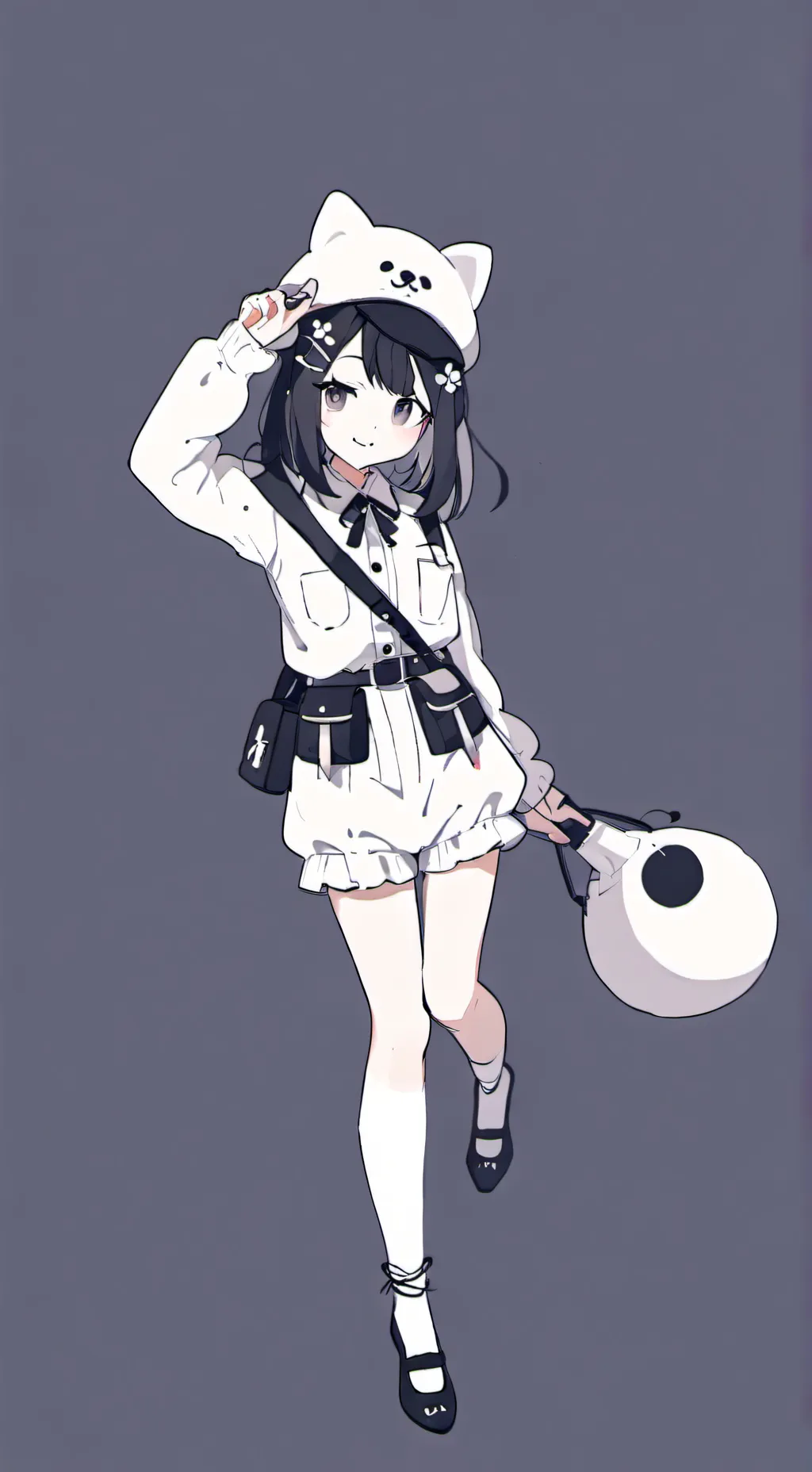 ai character: ta fille chiante  background