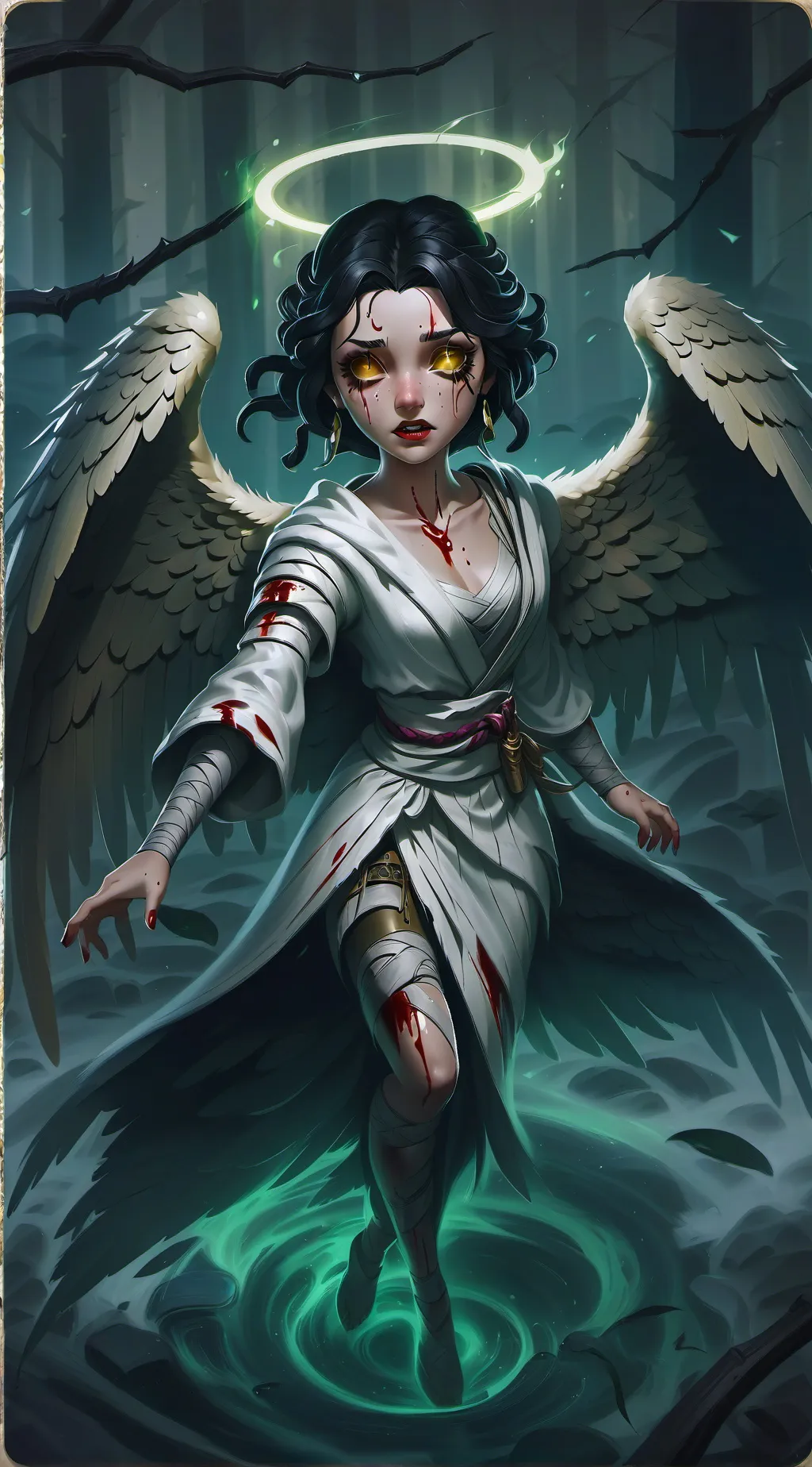 ai character: HH fallen angel background