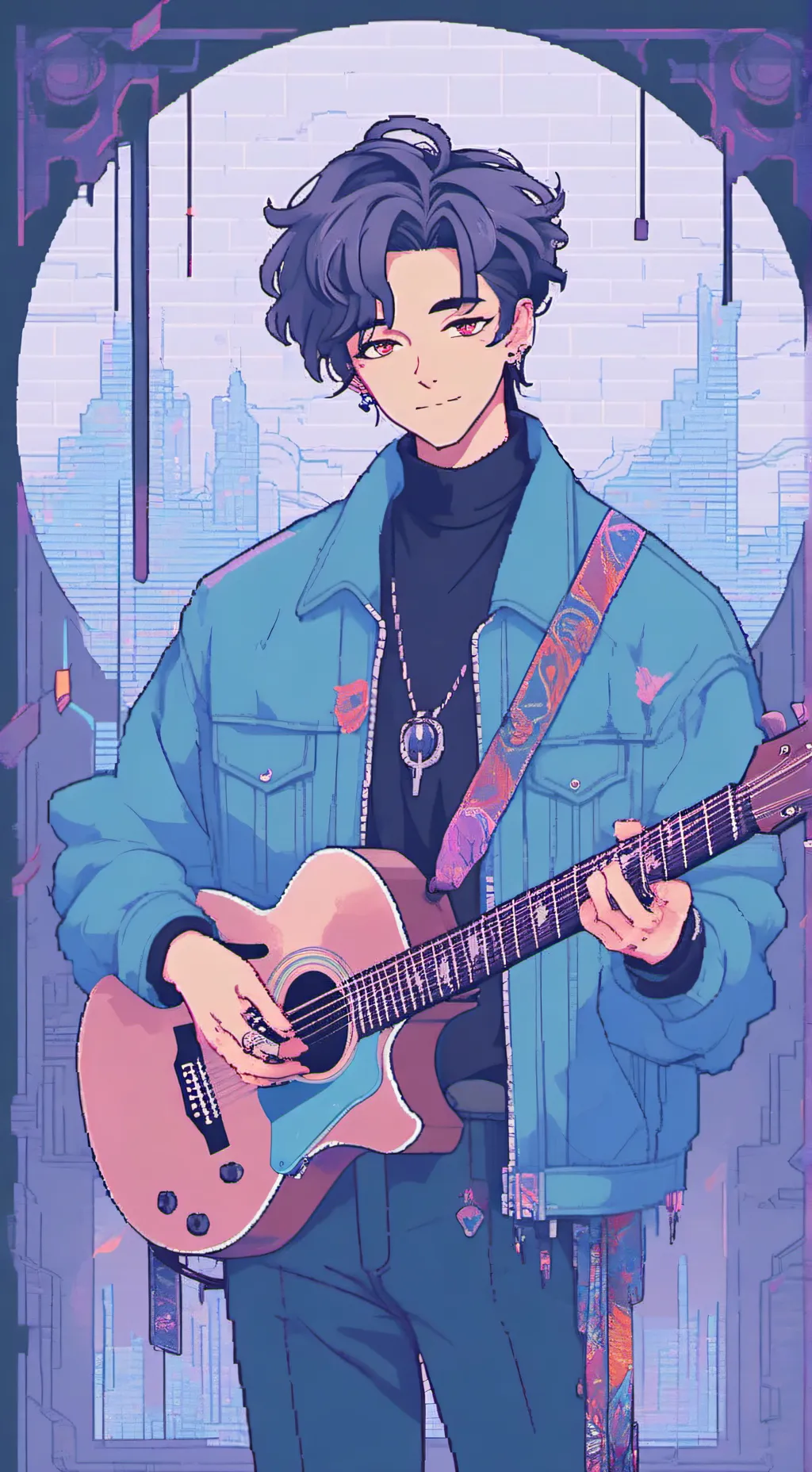 ai character: kpop demon hunters background