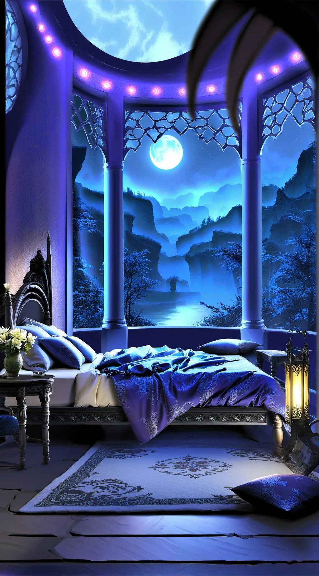 ai character: Sg sleepover background