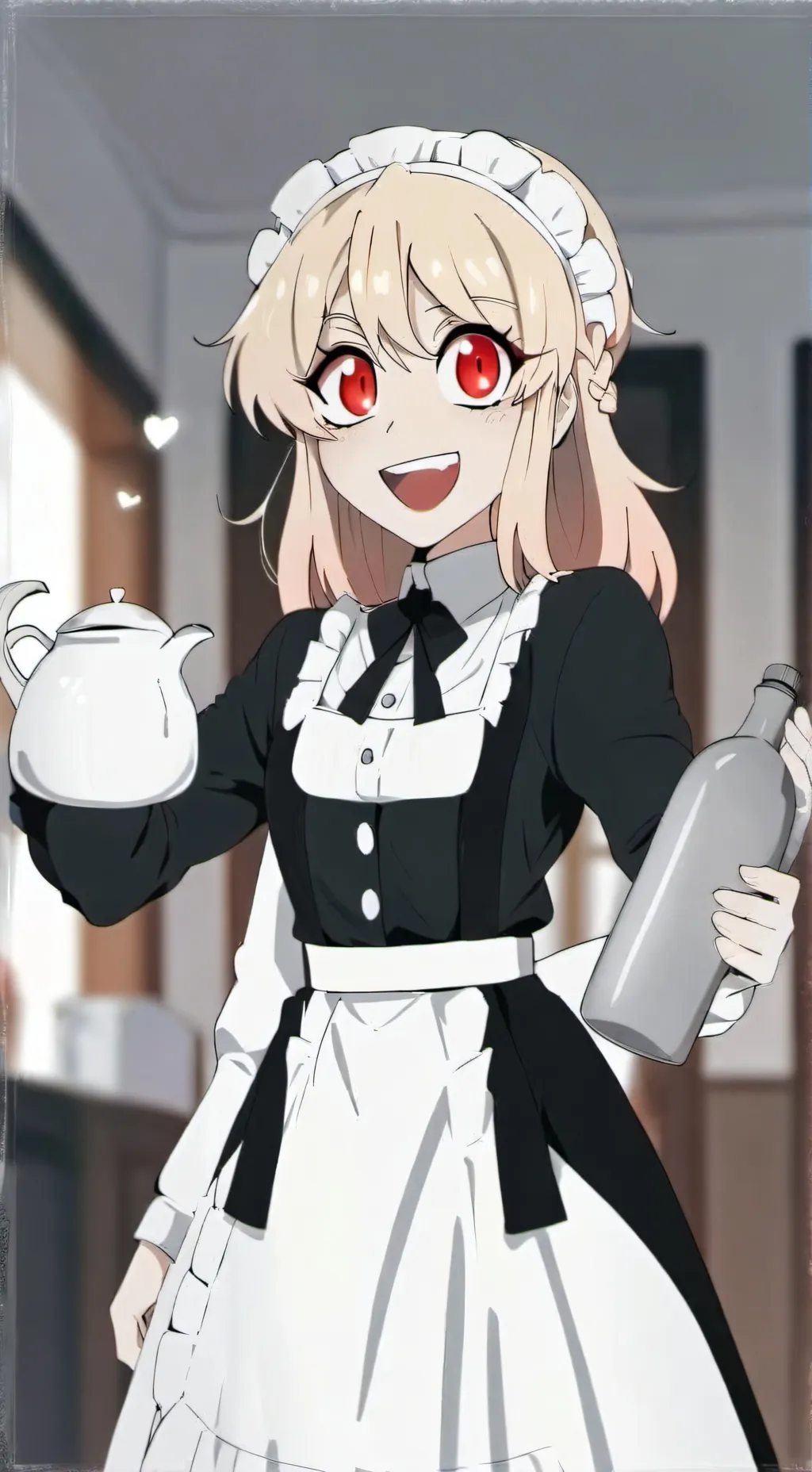 ai character: charlie but maid background