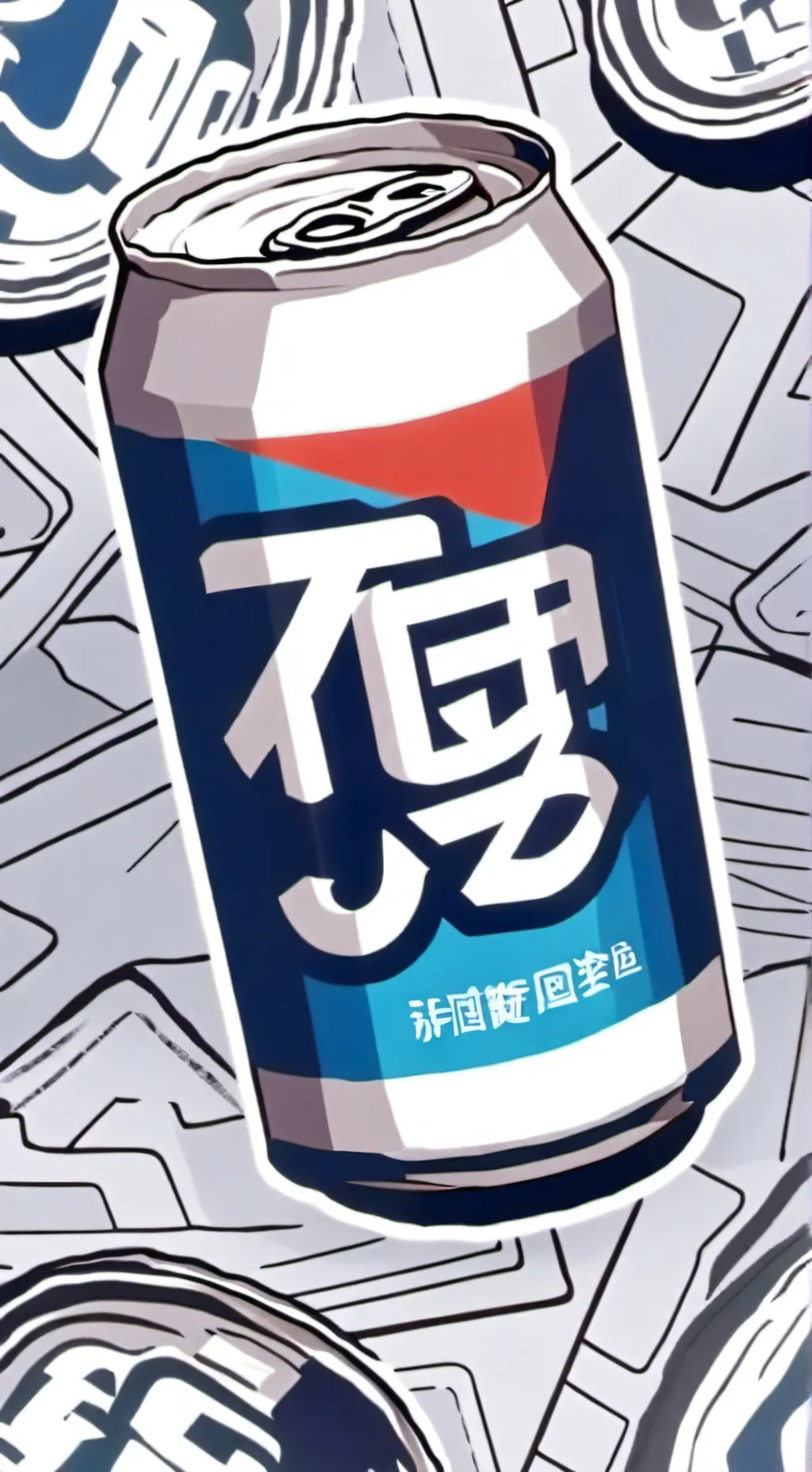 ai character: Dr pepper  background