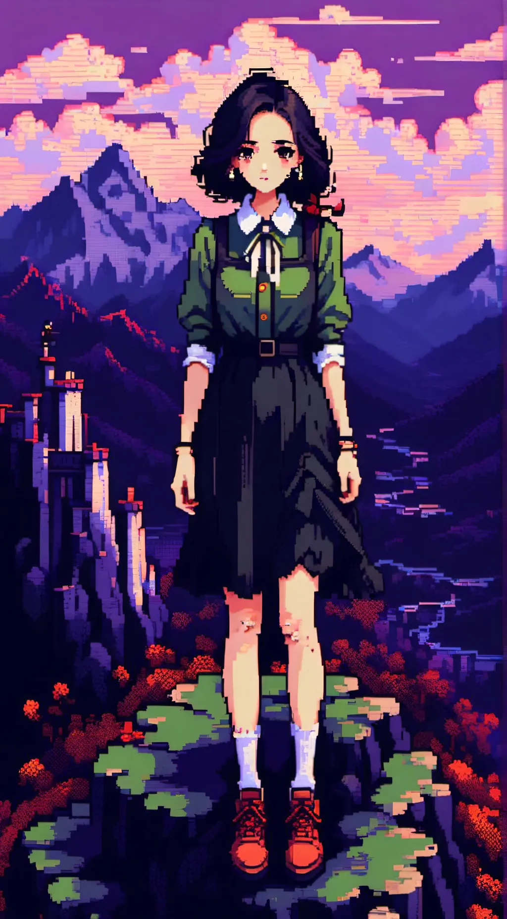 ai character: Wenda Oak background
