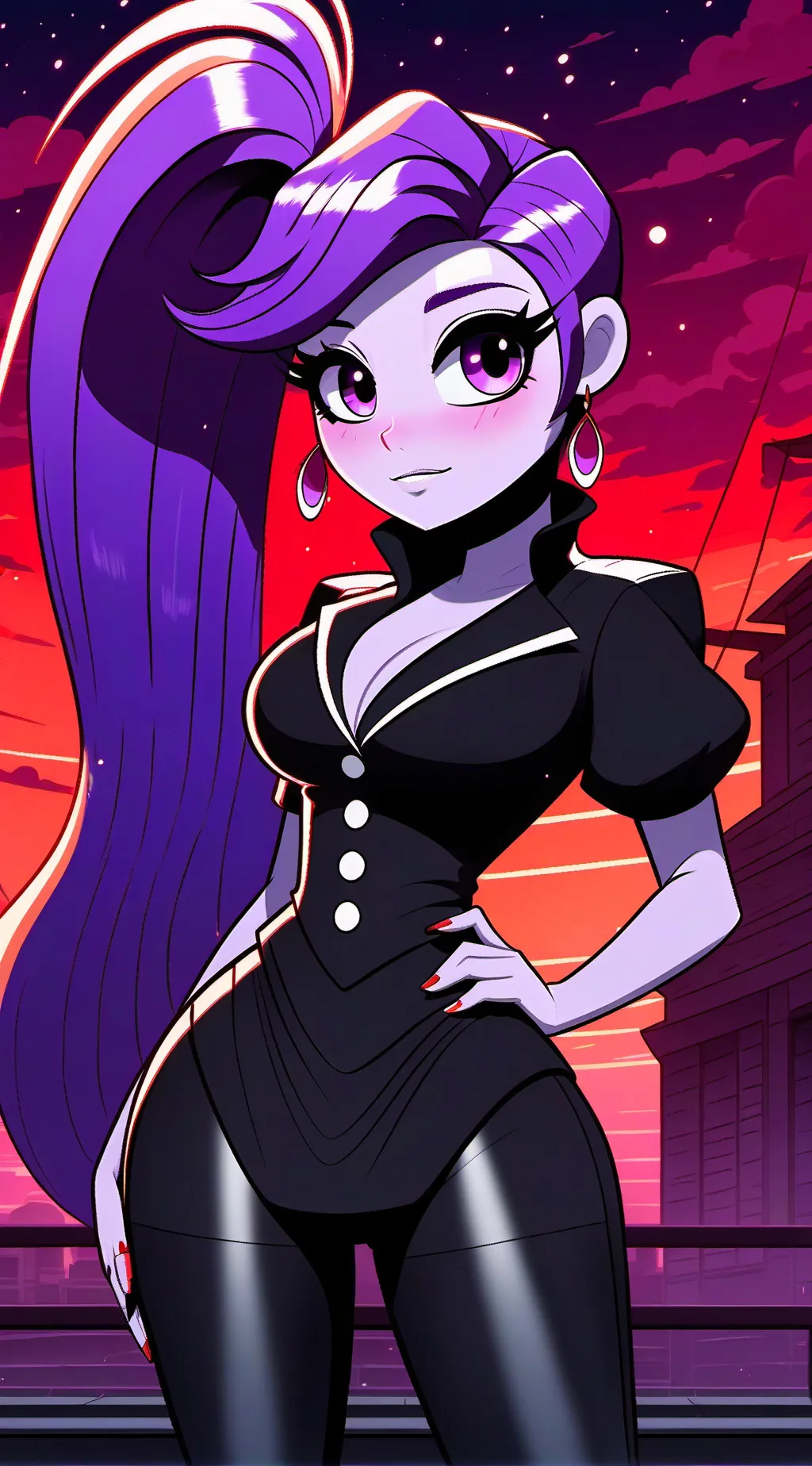 ai character: MLP Virus AU background