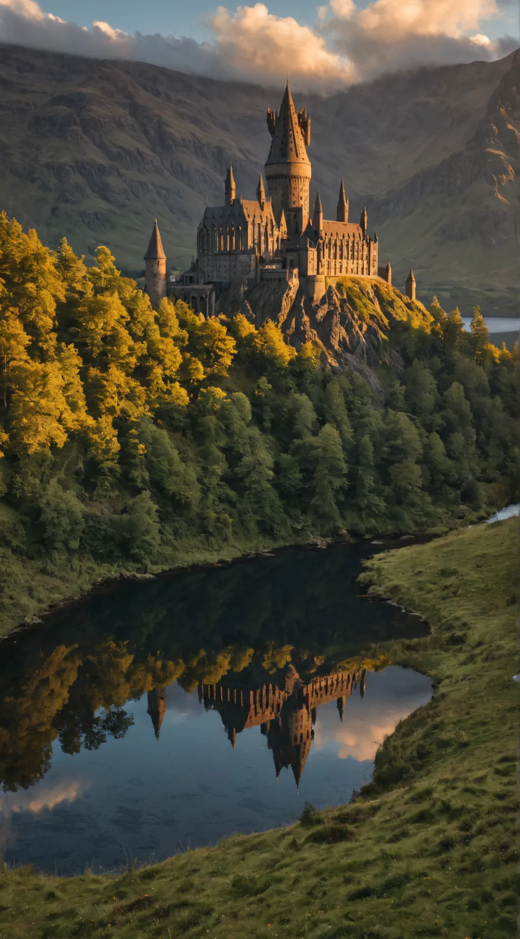 ai character: Hogwarts  background