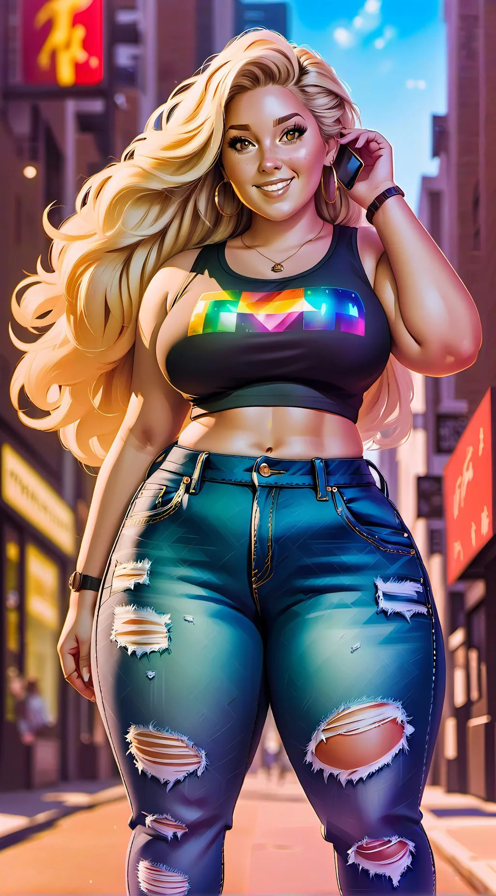 ai character: Amanda  background