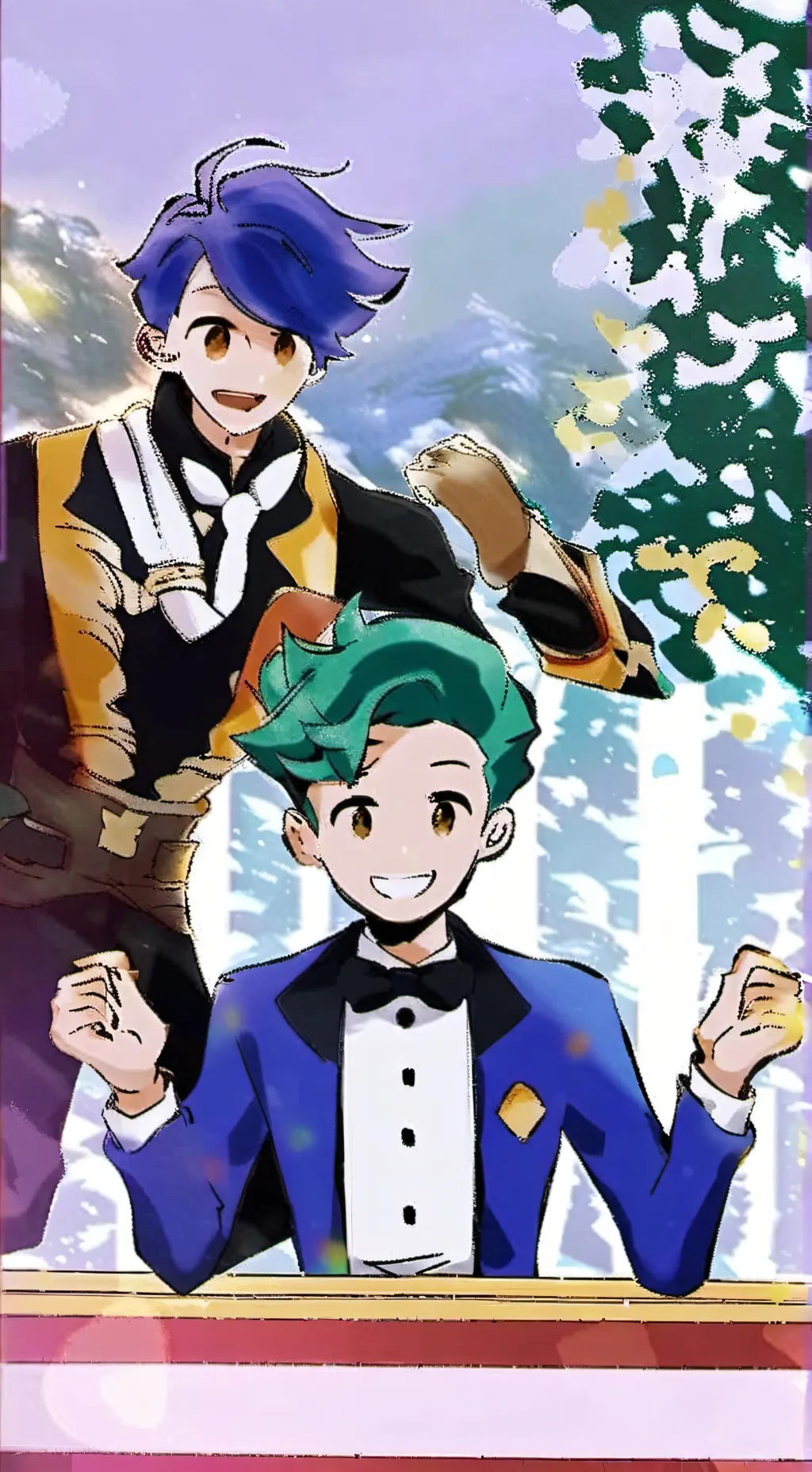 ai character: 💐dw but pick me🌈 background