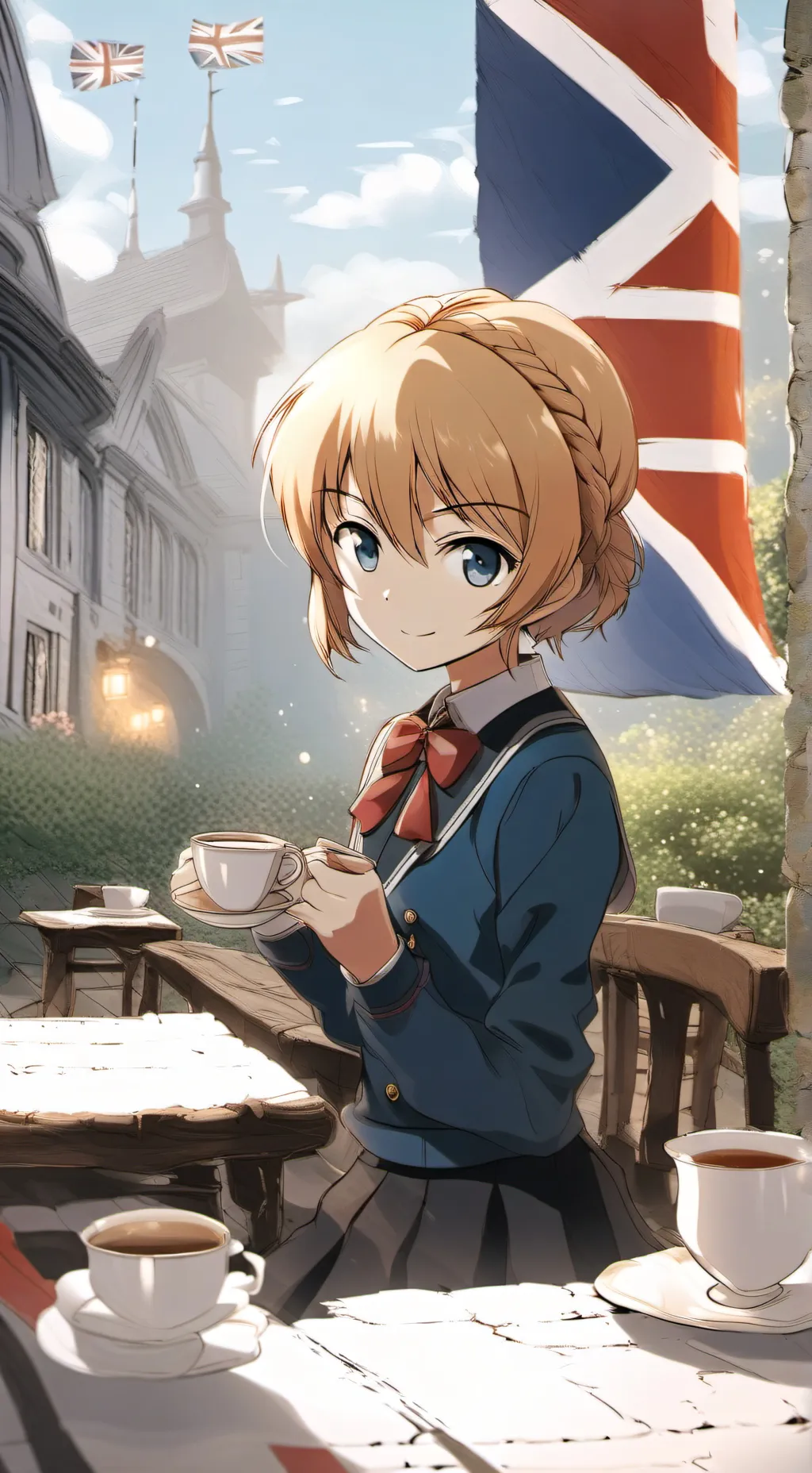 ai character: Darjeeling ☕ background