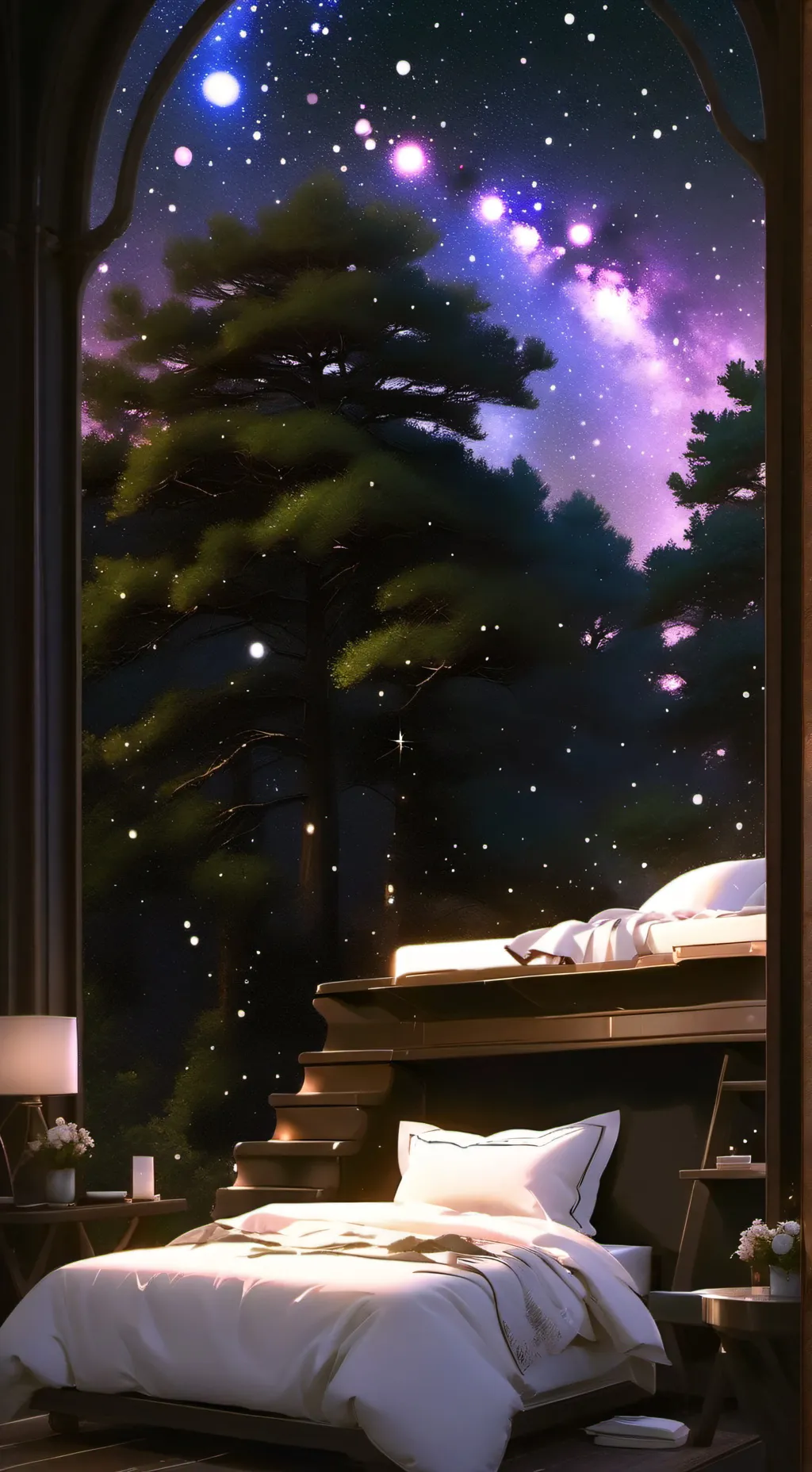 ai character: sleepover  background