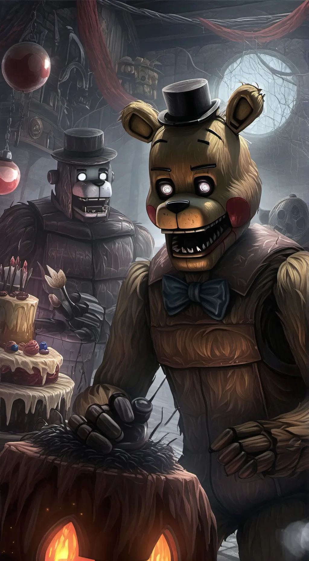 ai character: FNAF background