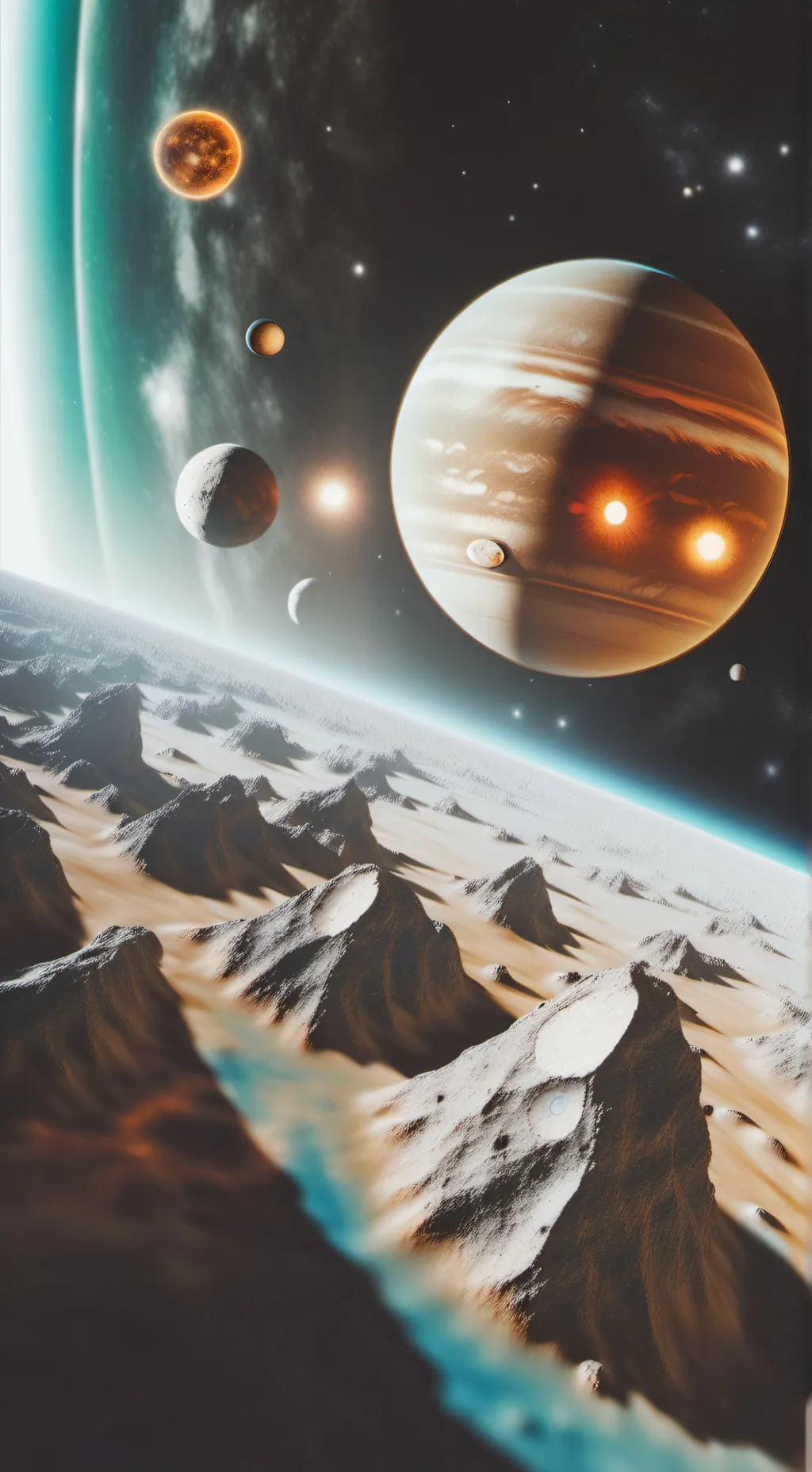 ai character: Solar system background