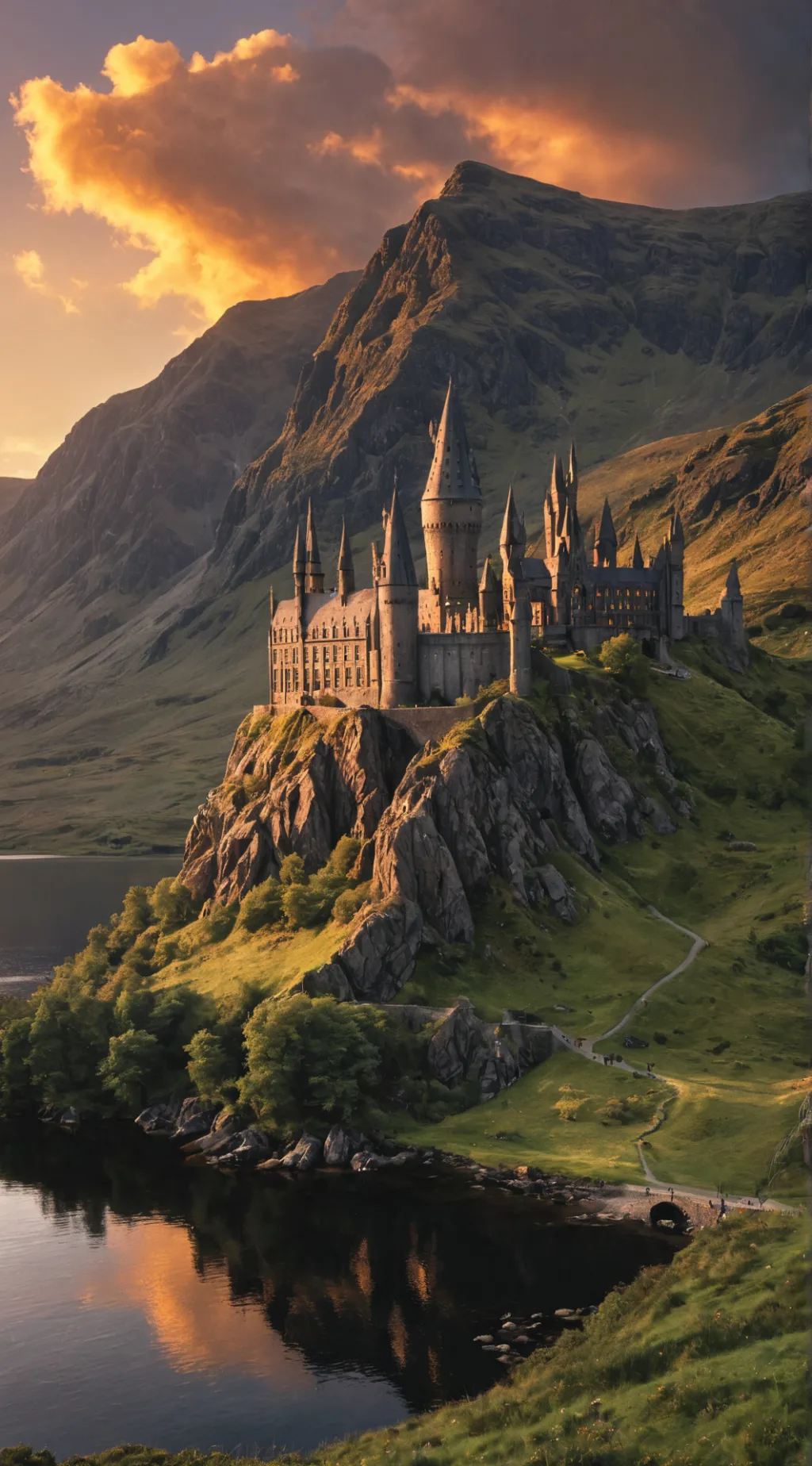 ai character: Hogwarts  background