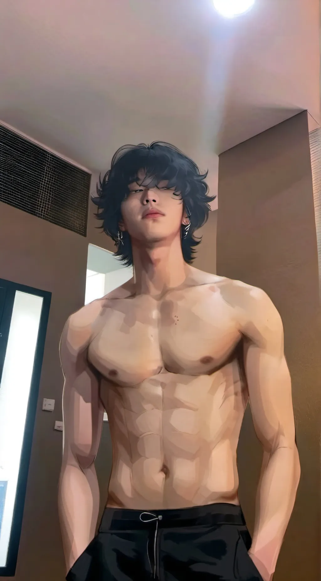 ai character: Park Su hyeop  background