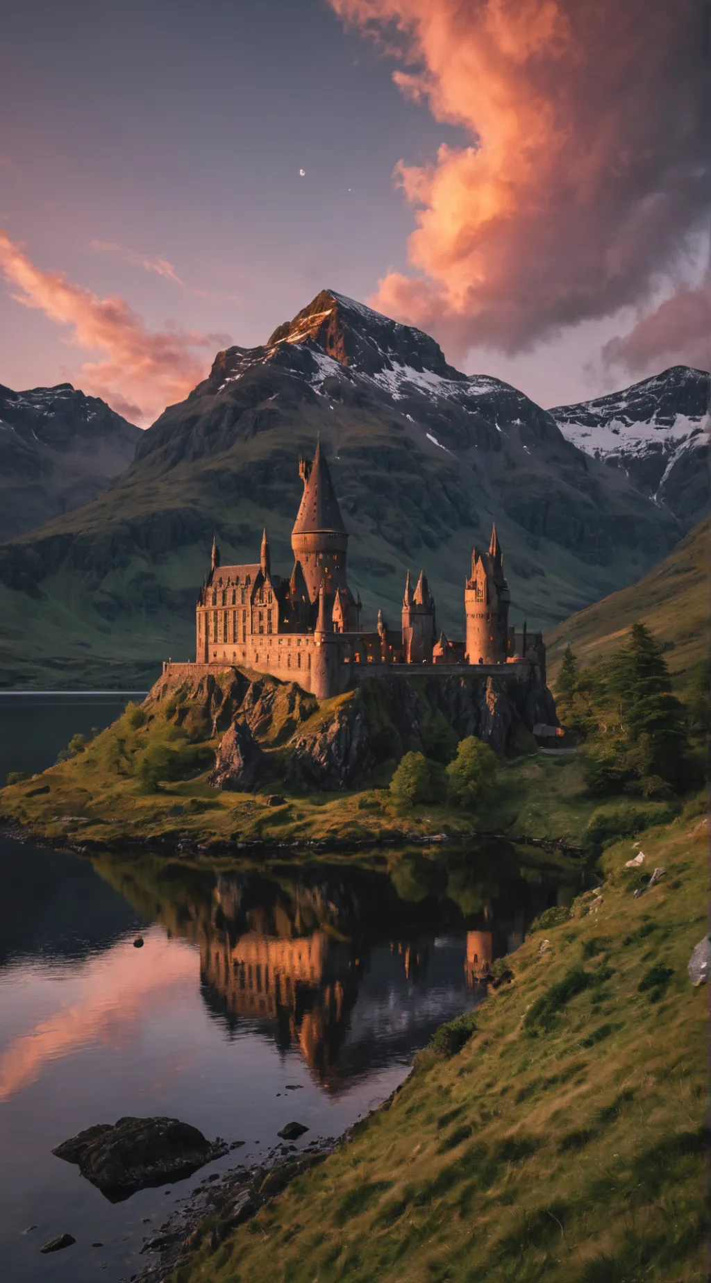 ai character: Hogwarts  background