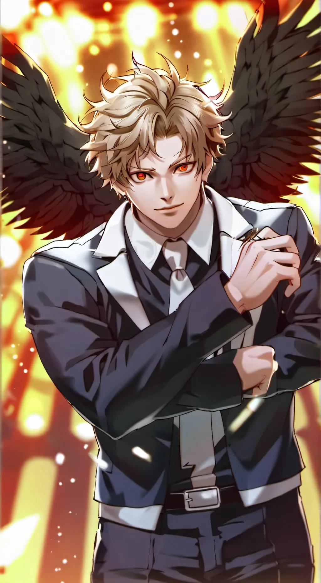 ai character: Mha Hawks background