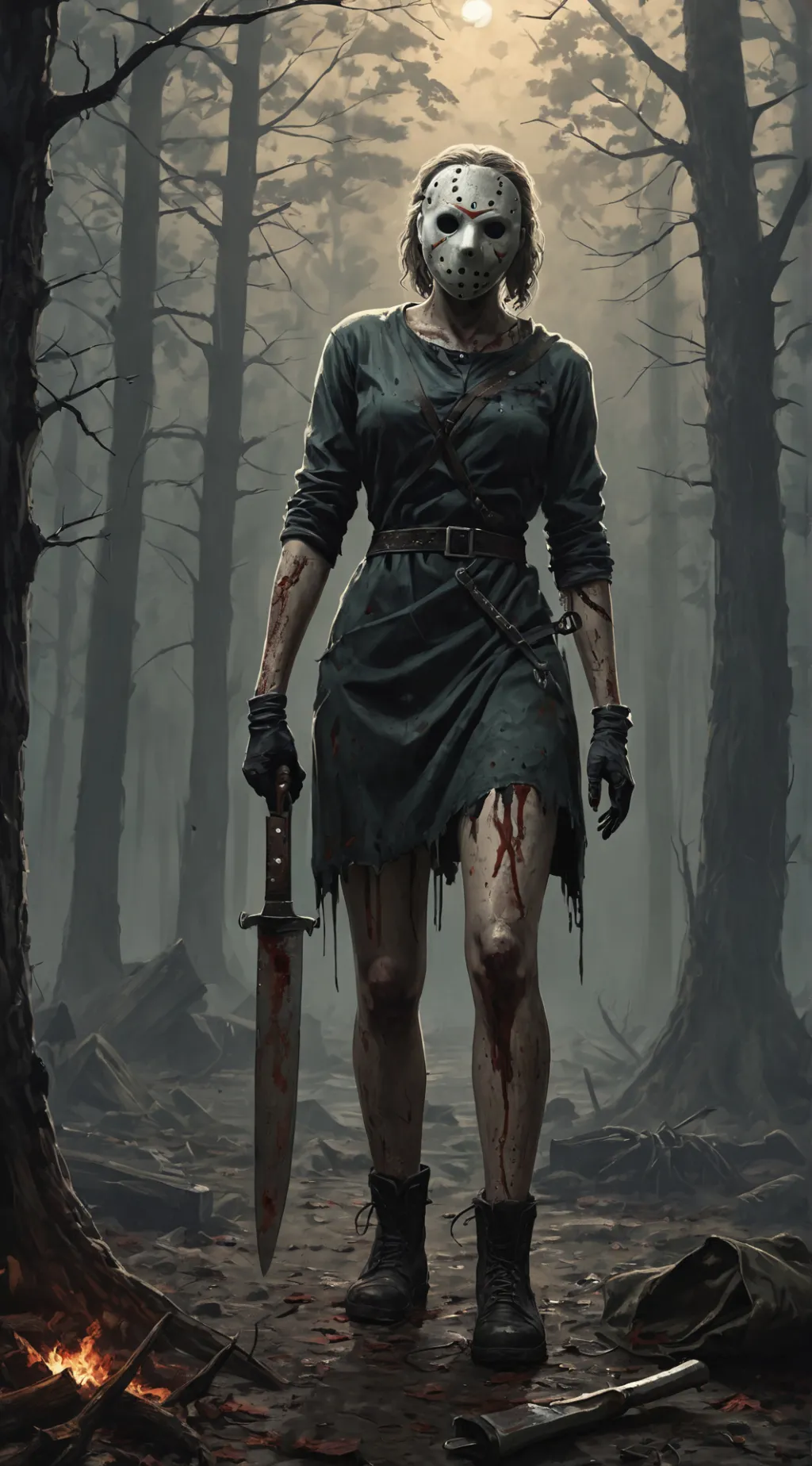 ai character: Jaz Voorhees 7 background