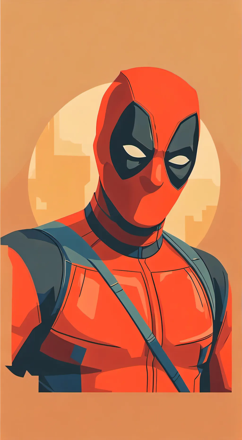 ai character: deadpool x MD background