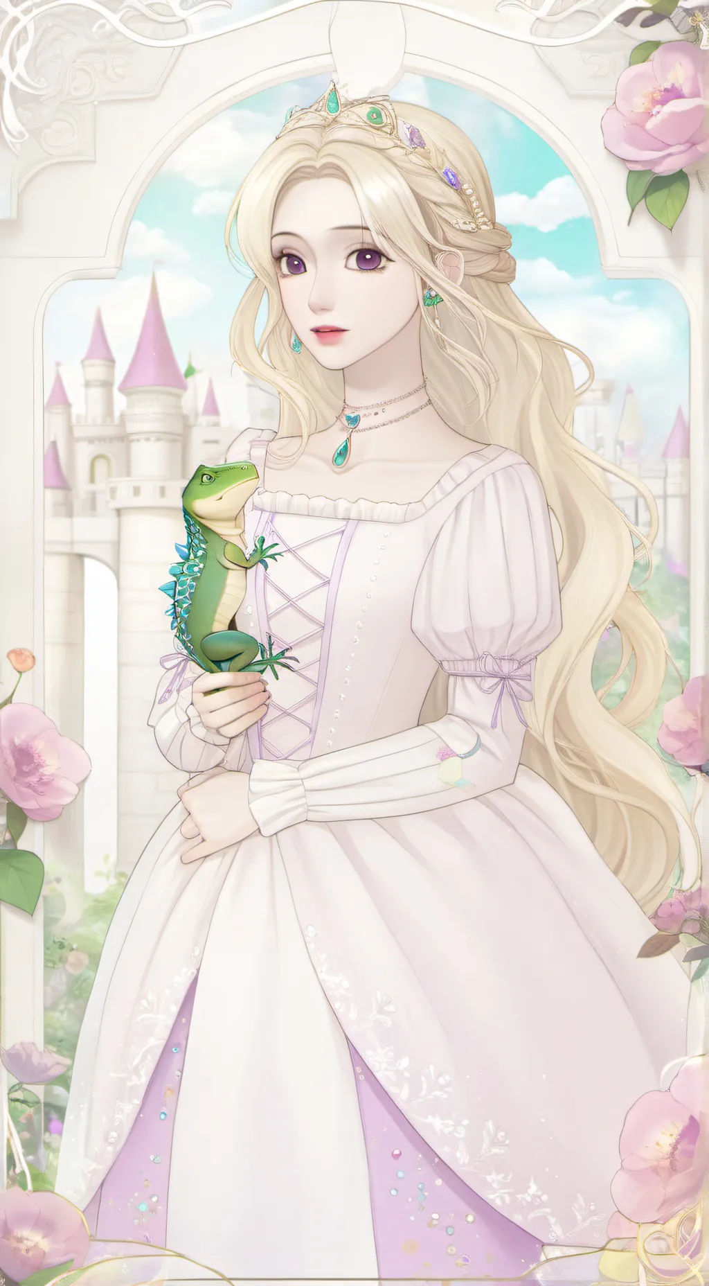 ai character: Rapunzel background