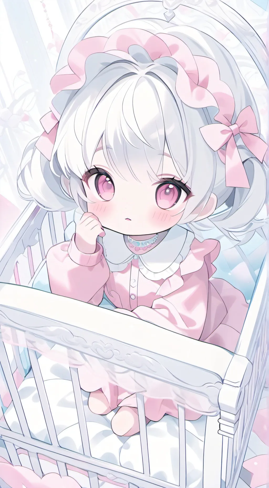 ai character: baby Cherry background