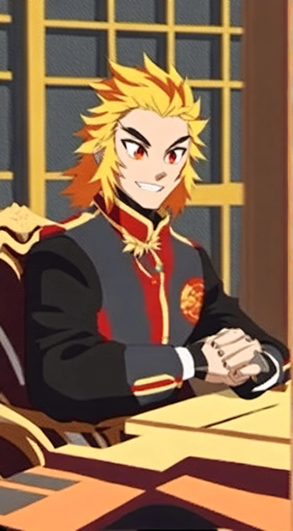 ai character: Rengoku background