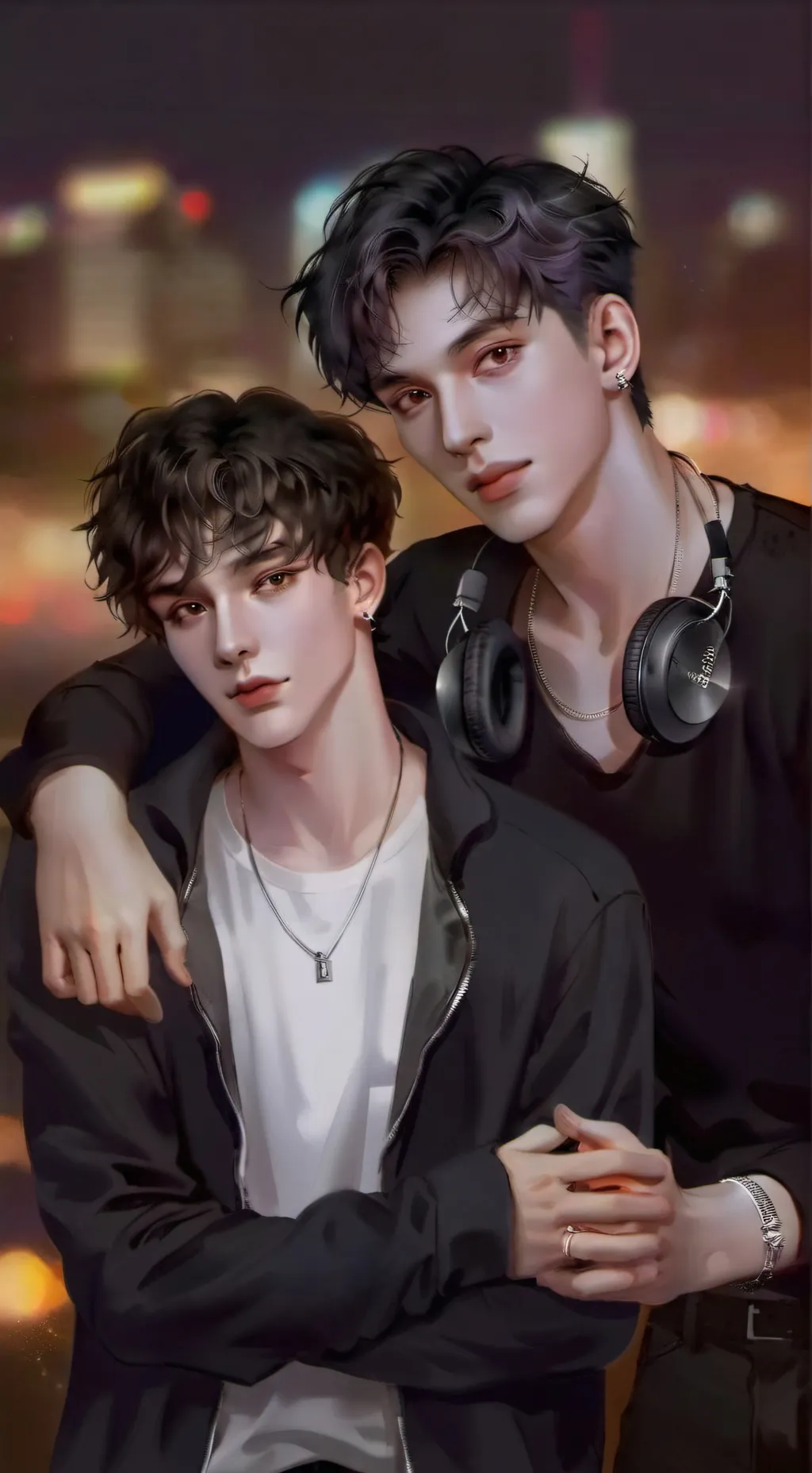 ai character: Tiago e Diego  background