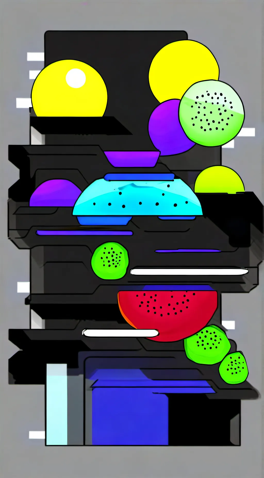 ai character: melon playground background