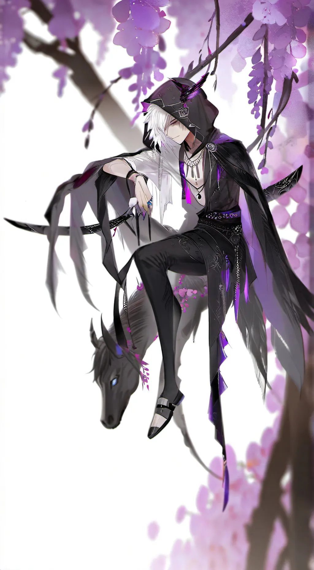 ai character: husk hazbin hotel background