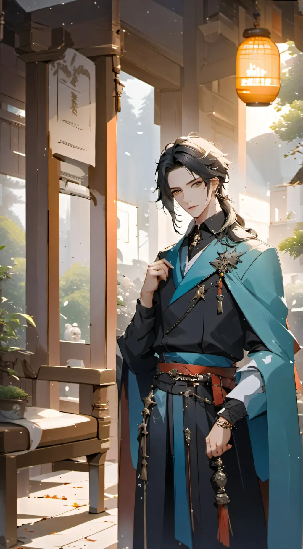 ai character: Yuki taro  background