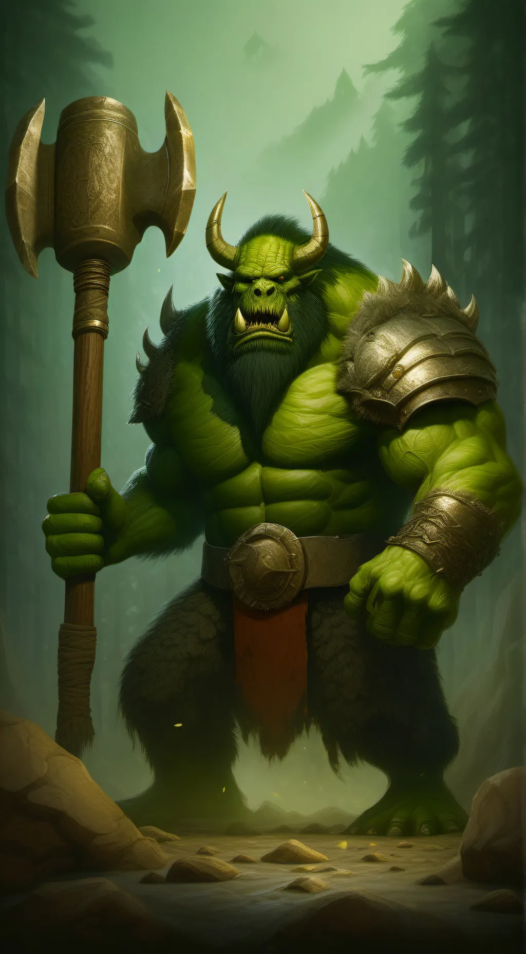 ai character: Zelyonyy background