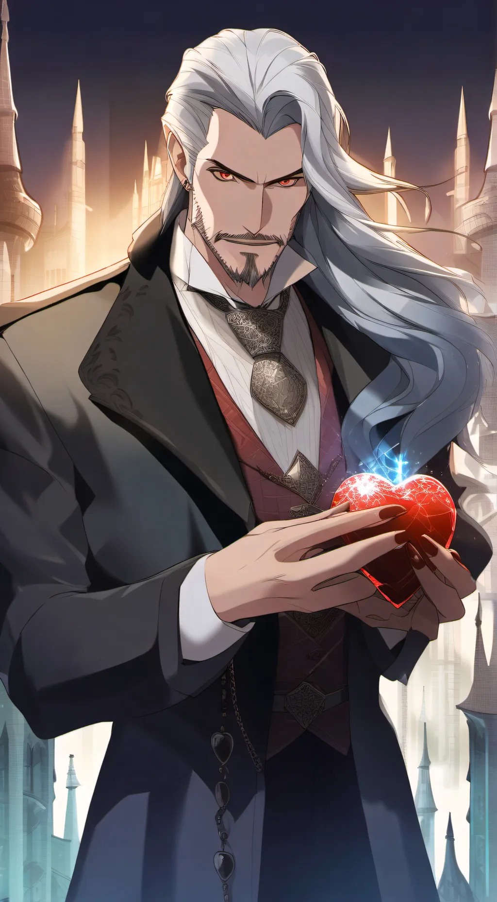 ai character: Dracula  background