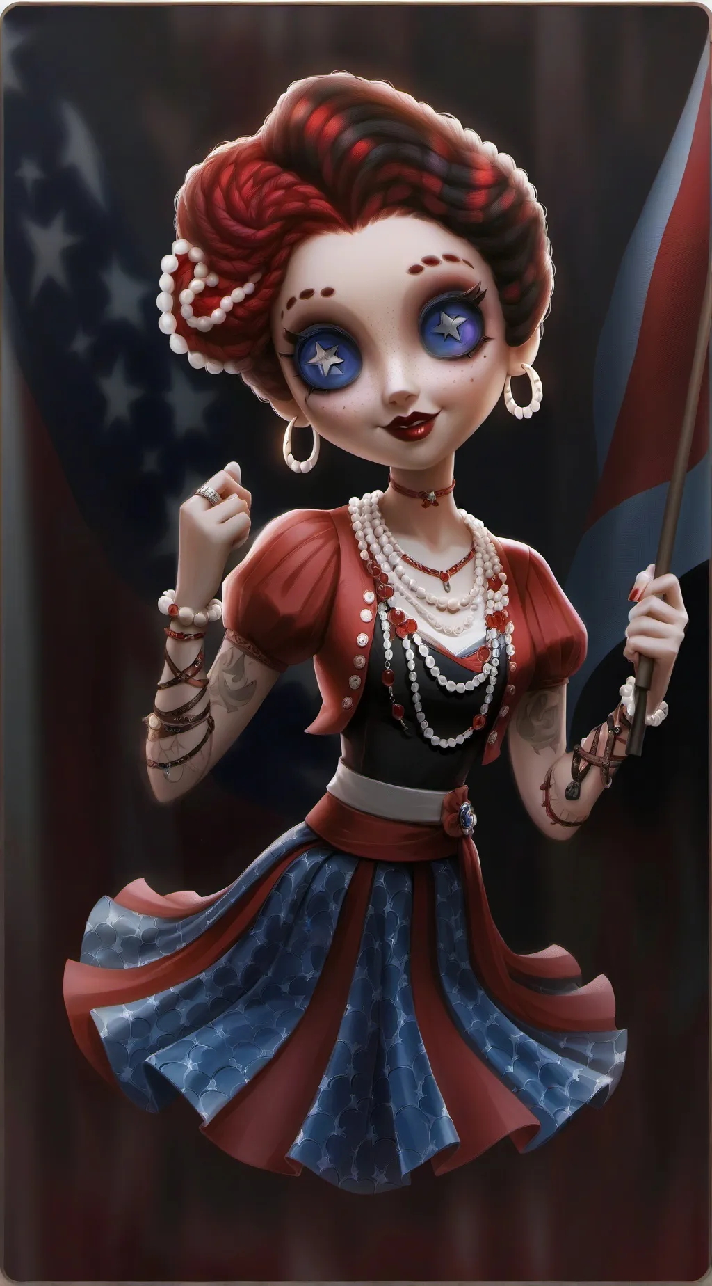 ai character: Alessandra background