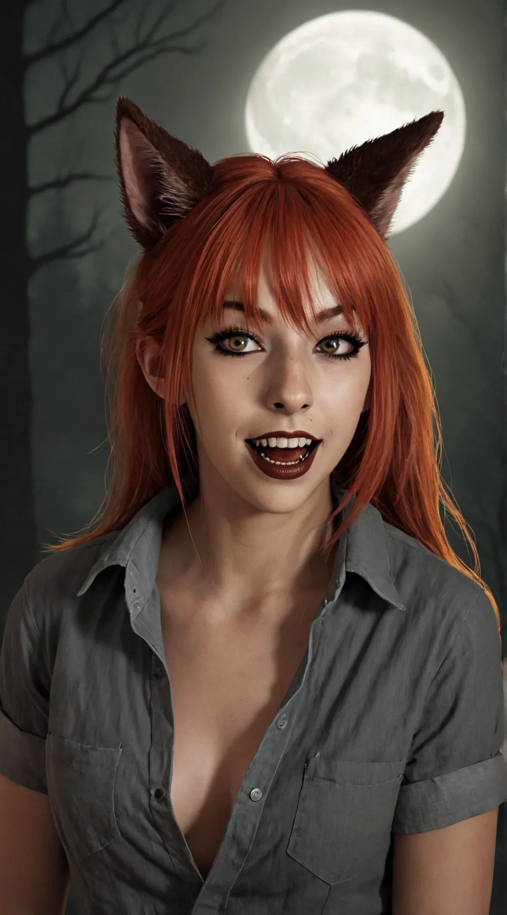 ai character: Luna background