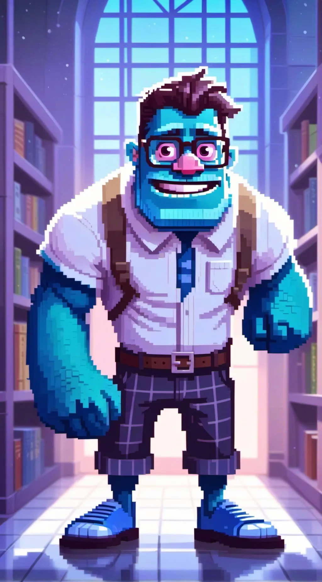 ai character: MSM school 3 background
