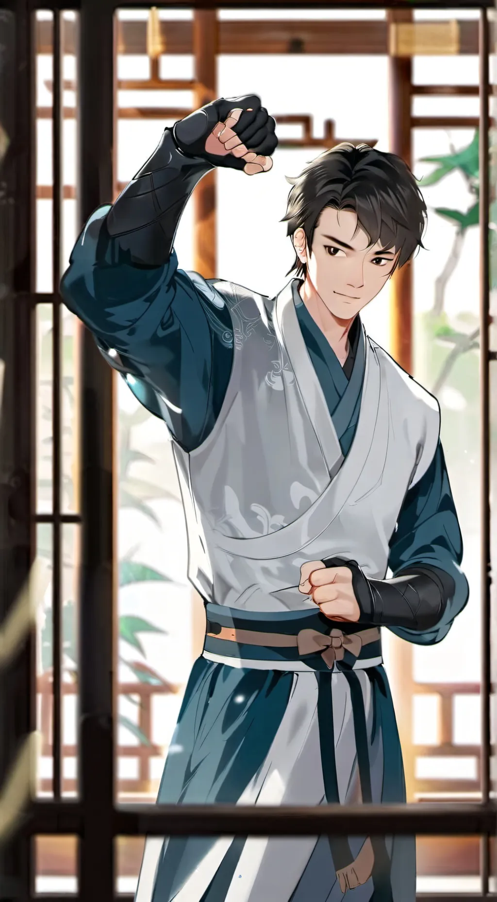 ai character: KNY AU background