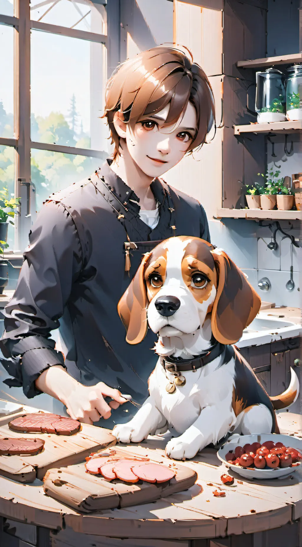 ai character: Truffle Furry background