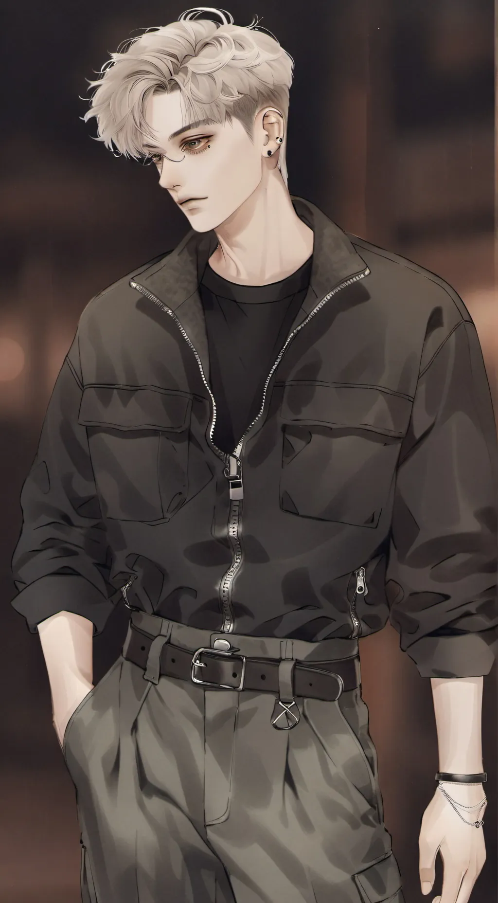 ai character: ✡︎Roman*-Gold background