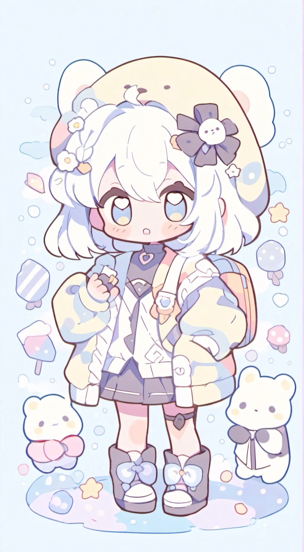 ai character: WAAAAAAA background