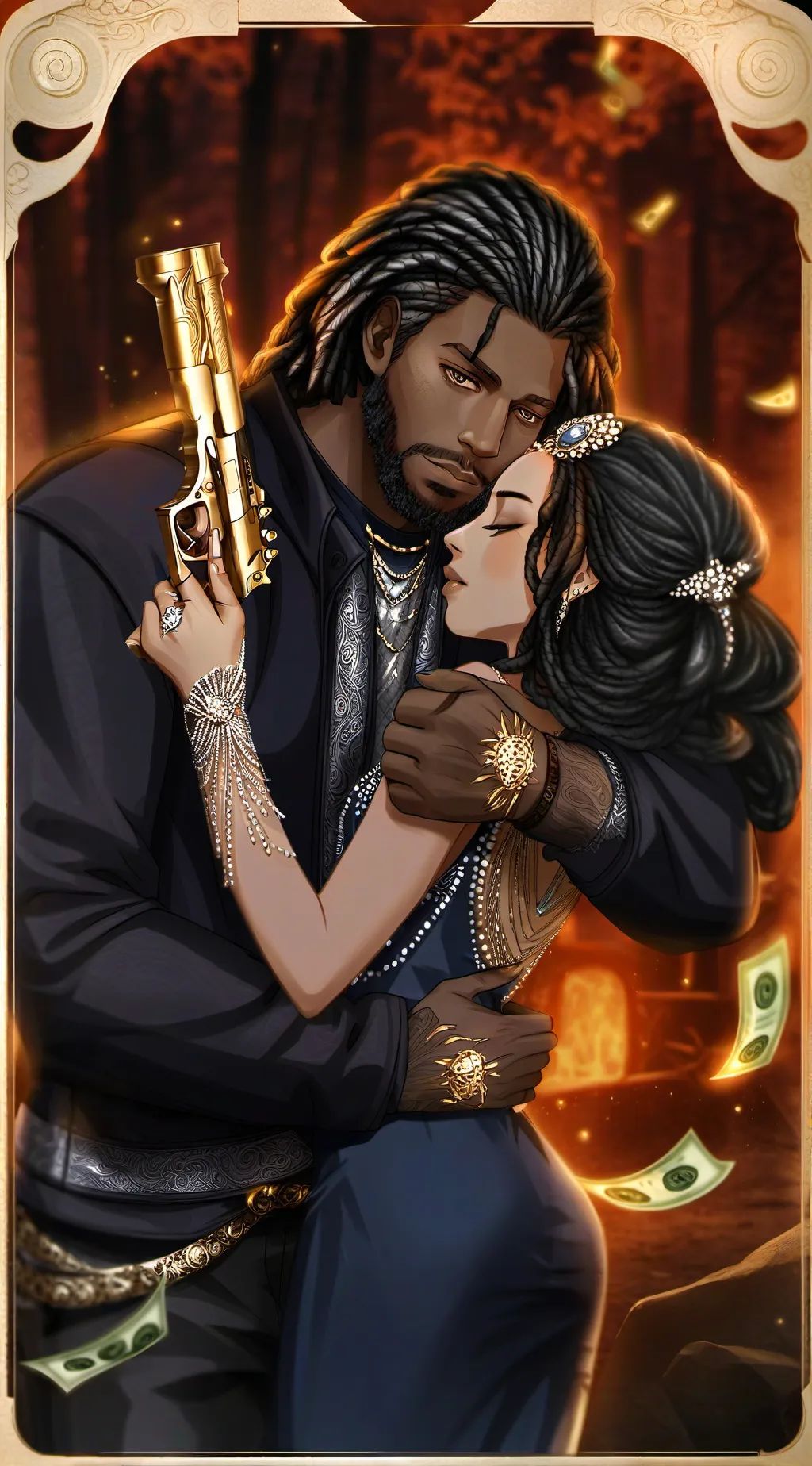 ai character: DarMrue Love runs background