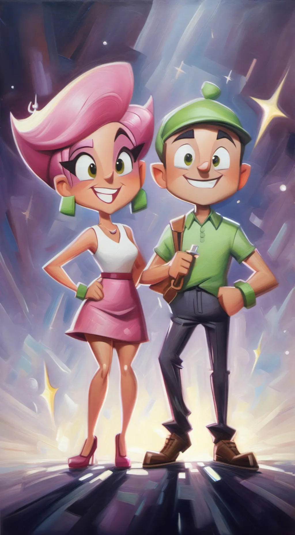 ai character: Cosmo And Wanda background