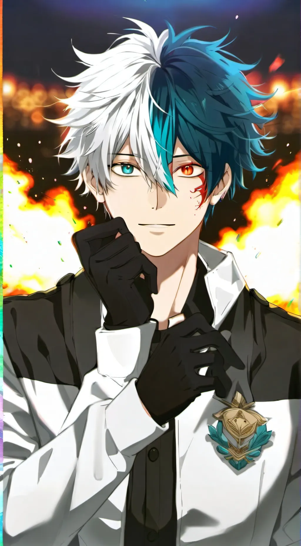 ai character: Mha pick me hearts background