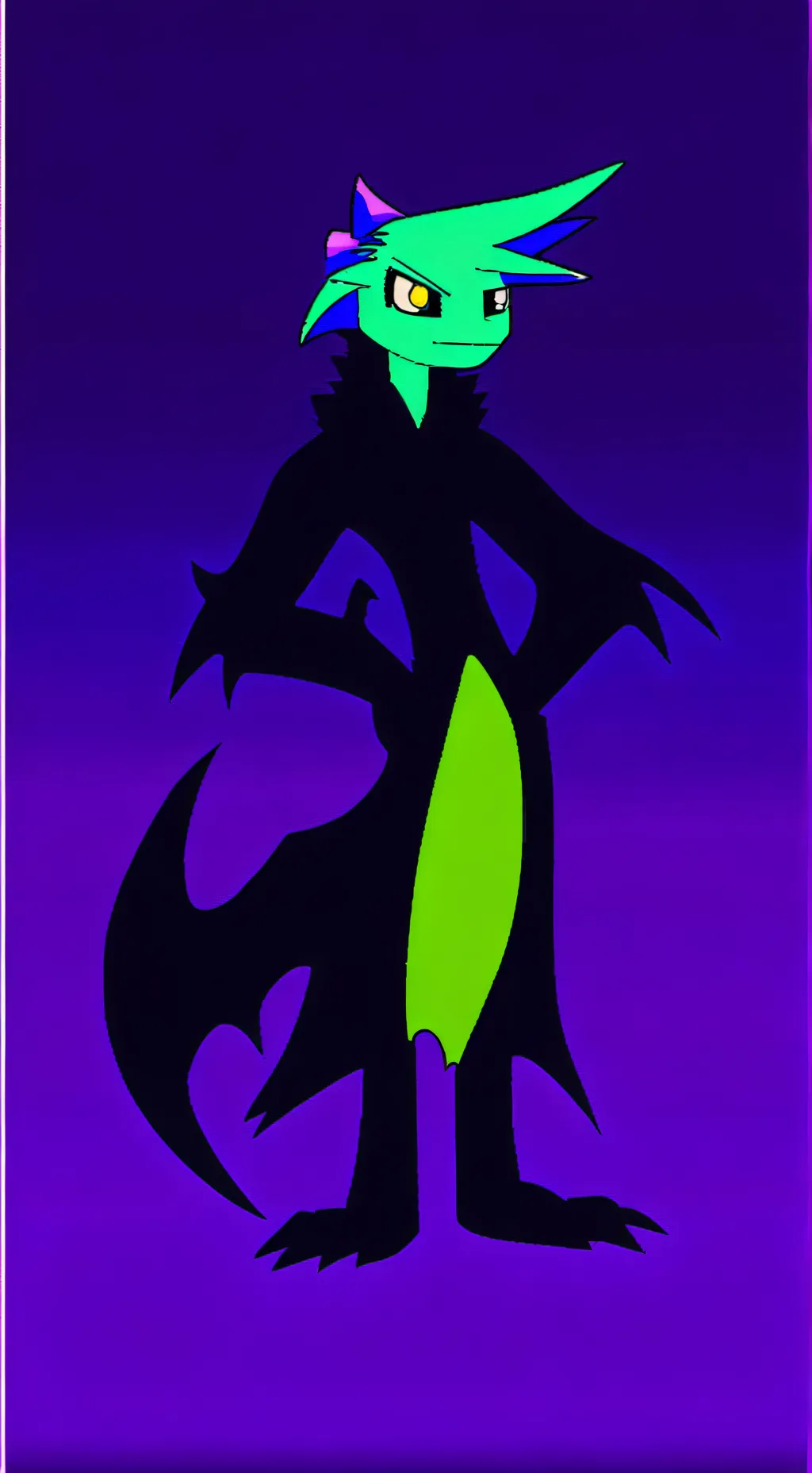 ai character: abstractic dragon background