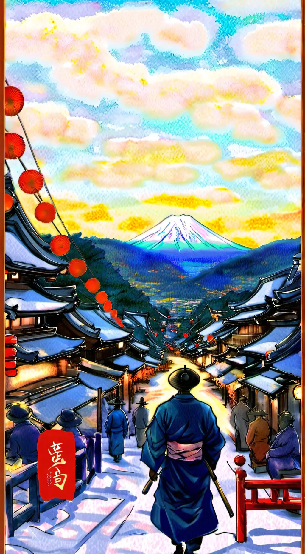 ai character: 日本 background