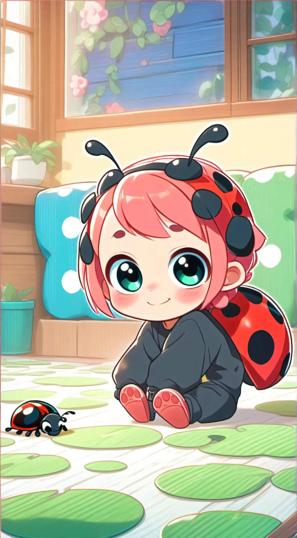 ai character: LadyBark the Adorkable background