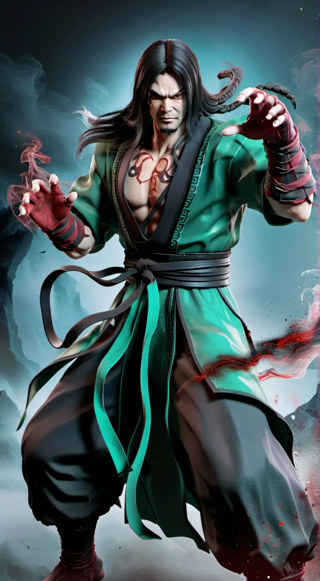 ai character: Universal fight background