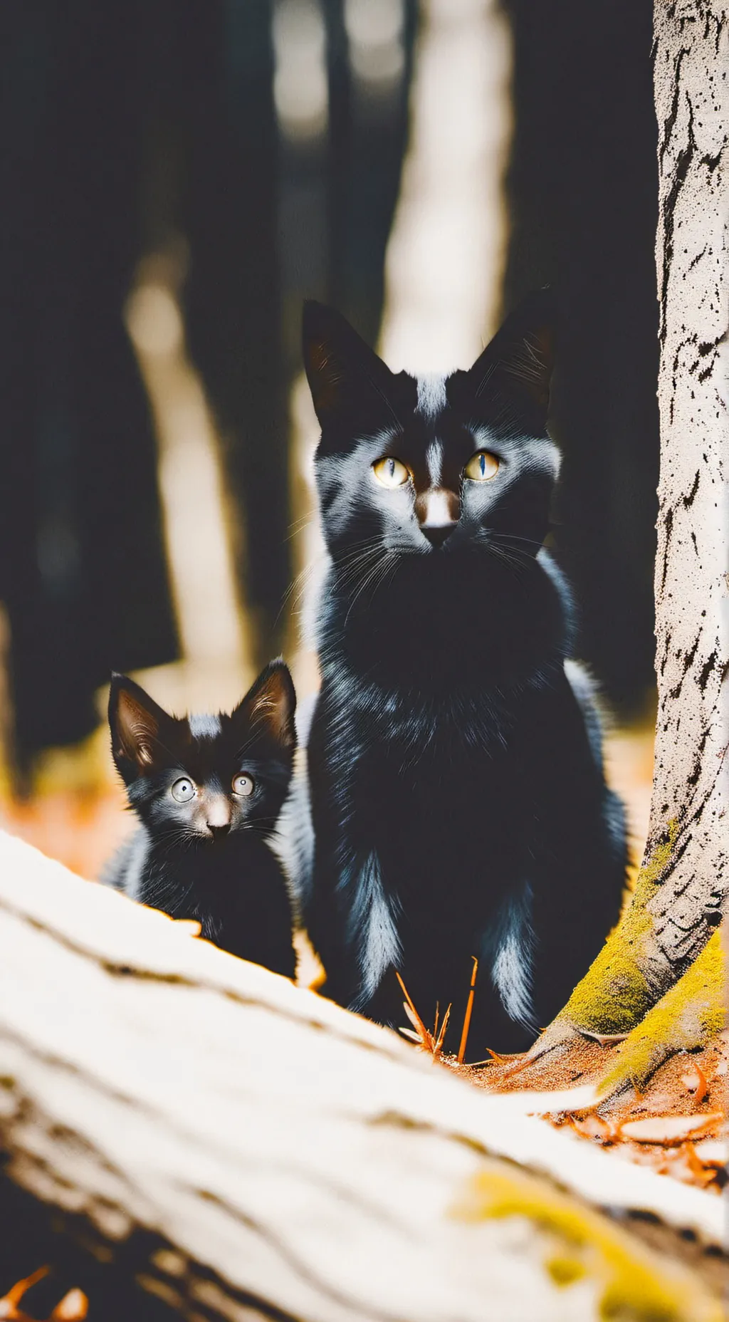 ai character: Stray Cat & Kitten background