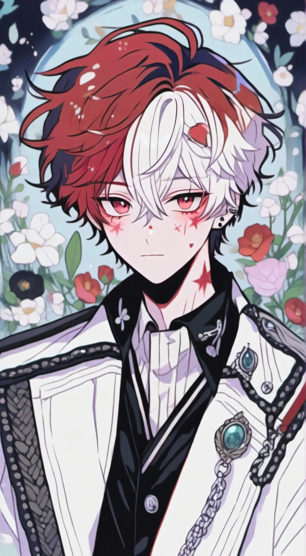 ai character: shoto Todoroki  background