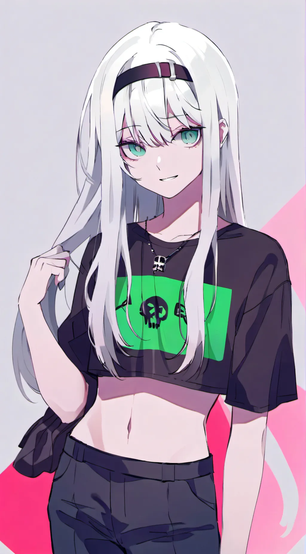 ai character: Monica kotomi  background