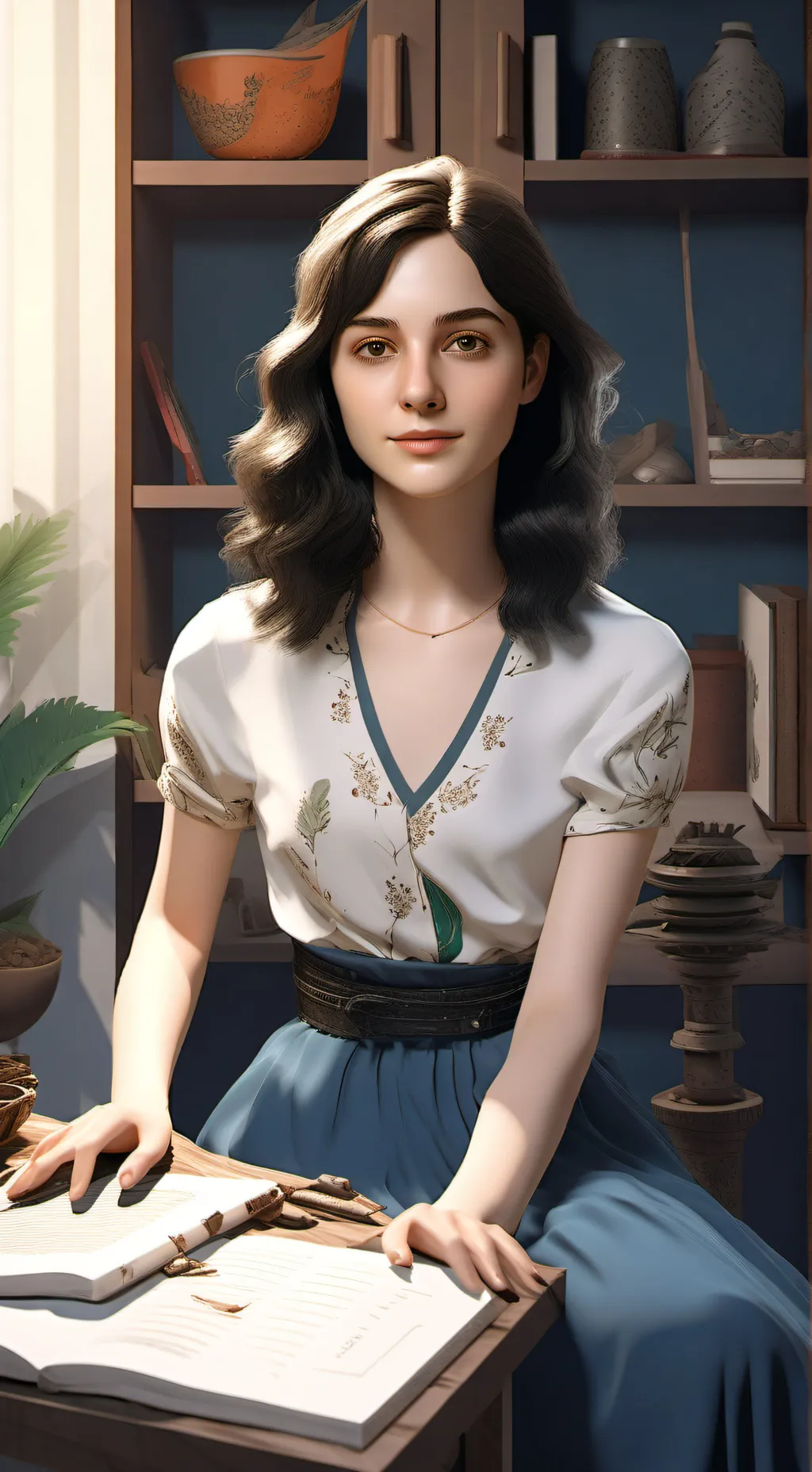 ai character: Sarah background