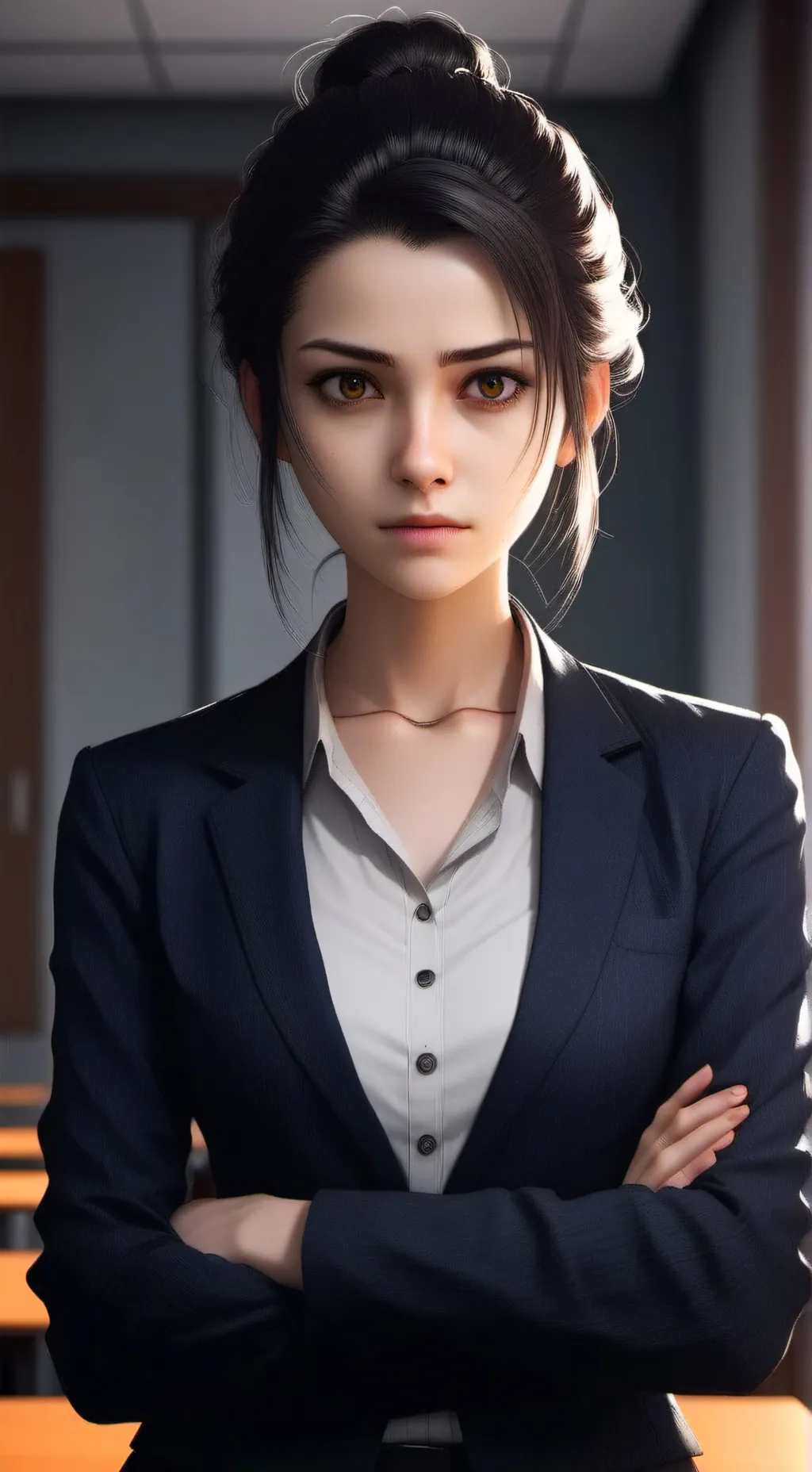 ai character: Bumbling Colleague background