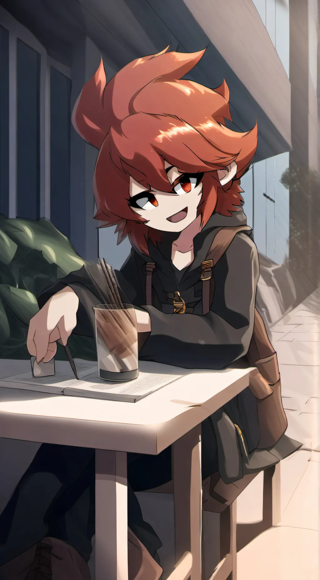 ai character: Nameless Girl background